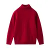 Suéter de Cachemira Grueso de Doble Capa Nuevo para Otoño e Invierno para Niños Cuello Alto Suéter de Cachemira para Niños y Niñas Capa Base Invierno