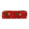 Estuche cilíndrico navideño transfronterizo de gran capacidad, diseño de impresión completa, caja de papelería, portalápices, almacenamiento portátil de diseño grande