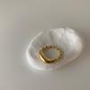 Anillo Corazón Amante de Metal Irregular Estilo Frío para Mujer Personalidad Nicho Estilo Coreano Simple Combinable Anillo Elegante