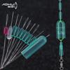 Aohu Bulk Frijoles Espaciales de Silicona 7+2 Frijoles Transparentes Equipo de Pesca Accesorios de Pesca Frijoles Competitivos Anti-Enredos Coloridos