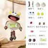 Kit de material DIY para boneca de casca de fruta natural, pingente de boneca de vagem de casca de fruta preta feito à mão, decoração criativa para sacola de presente