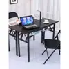 Silla Plegable Portátil Entrenamiento Reunión Oficina Negociación Silla de Ordenador Apilable Plástico Silla Plegable Silla de Mahjong Silla de Comedor para el Hogar