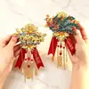 Quatro Lapelas Florais Exclusivas para os Quatro Reis Celestiais, Lembrancinhas de Casamento Criativas, Fotógrafo, Maquiador, Flores de Lapela para o Anfitrião