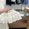 Conjunto de Verano para Niñas, Nuevo 2026 Estilo Coreano Dulce Vestido de Pastel de Encaje de Manga Corta con Cuello de Muñeca para Bebés