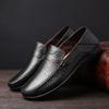 Zapatos Formales de Negocios para Hombre, Zapatos Casuales de Cuero de Verano Estilo Británico para Cocina, Mocasines Transpirables y Versátiles