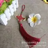 Um atacado de conta de nó de Phnom Penh com nervuras e borla, placa de oito nós auspiciosos, pendente para carro, pingente de instrumento musical, Hanfu, rosa, nó chinês