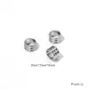 Aço Inoxidável Galvanizado a Vácuo Cor 18K Conserva Cor Três Camadas Dupla Camada Furo Grande Contas DIY Acessórios para Joias Artesanais Contas Espaçadoras Contas para Fio
