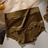 Ropa Interior de Satén para Mujer, Seda de Hielo Transpirable, Sexy de Cintura Alta, Control de Abdomen, Levanta Glúteos, Bragas Sin Costuras para Mujer, Estilo Delgado, Realza Caderas