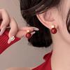 Pendientes cuadrados de perlas de alta moda para mujer, explosiones de otoño e invierno, pendientes de lujo ligero, pendientes exquisitos simples de nicho al por mayor