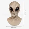 Máscara de extraterrestre de Halloween, tocado de terror, accesorios OVNI, fábrica, Spot Source, tocado de extraterrestre COS