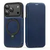 Funda magnética tipo armadura para Apple 18Promax con soporte giratorio, funda tipo libro de cuero para iPhone 17, anticaída 16