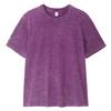Camiseta Masculina de Manga Curta 230g Transfronteiriça, Algodão Puro, Lavável no Verão, Top Solto e Versátil, Estilo Retro Americano, Camiseta Masculina Confortável