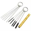 Cepillo de limpieza para pistola pulverizadora herramienta de limpieza para bolígrafo pulverizador cepillo de limpieza para bolígrafo pulverizador rascador de aguja pasante rascador de aguja pasante de boquilla