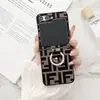Funda de Teléfono Móvil Moda y Lujo Adecuada para Samsung Zflip6 Anticaída Personalizada Todo Incluido Flip5 Celebridad de Internet Pantalla Plegable