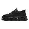 Zapatos Derby de Plataforma Gruesa para Hombre, Tendencia Punk Retro, Aumentadores de Altura, Nuevos Zapatos Casuales de Cuero con Puntera Ancha para Hombre, Personalidad Juvenil de Nicho