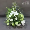Arreglos Florales de Boda Estilo Bosque, Macetas Colgantes, Flores de Seda, Decoraciones de Pasillo, Decoraciones para la Ceremonia de Entrega del Coche de Boda, Escaparates, Plantas Verdes