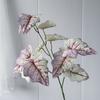 11 Hojas de Lluvia de Primavera Bifurcadas, Hojas de Lirio de Calas Simuladas, Hojas de Boda en el Bosque, Plantas Verdes Impresas en 3D, Plantas Simuladas para Decoración del Hogar