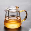 Tetera de vidrio rayado de nuevo estilo, tetera engrosada resistente a altas temperaturas, separación de té y agua, tetera de flores