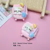 Gatinho Cartoon Brilhante Tomando Banho Acessórios de Resina Artesanal DIY Cola Creme Grampo de Cabelo Capa de Celular Fivela de Sapato Acessórios de Joia