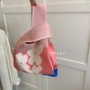 Bolsa de colete bolsa de colete bolsa de malha moderna bolsa bolsa de flores xadrez plaid cor de contraste Coreia do Sul ins estilo