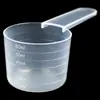 Cuchara Medidora de Plástico Transparente con Escala 60ml para Alimento, Fertilizante, Pesticidas, Agua, 60g para Polvo de Mascarilla, 30g