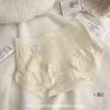 Roupa Íntima Antibacteriana 7A para Meninas Simples Doce Algodão Puro Sem Marcas Virilha de Algodão Antibacteriano Calcinhas de Cintura Média para Meninas