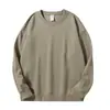 Suministro exclusivo transfronterizo: Sudadera de Algodón con Cuello Redondo para Hombre y Mujer, 320g, Corte Holgado, Hombro Caído, Color Sólido, Personalizable con Estampado, Venta al por Mayor Directa de Fábrica