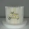 Feliz Cumpleaños Acrílico Inserto para Pastel FelizCumpleaños Fiesta de Cumpleaños Horneado Decoración de Pastel