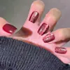 Librito Rojo Explosiones Piezas de Uñas para Manos Mariposa Ojo de Gato Pedrería Sentido Avanzado Parche para Uñas Piezas de Uñas Postizas de Chica Caliente