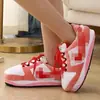 Zapatos sucios para hombre y mujer, un par de cono de felpa peluda, zapatos de invierno raros de algodón de coco, zapatillas divertidas de algodón Aj, venta al por mayor