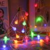 Cadena de luces LED para decoración de camping, ambiente, USB, para Navidad, vacaciones, bodas, decoración, bola, estrella, copo de nieve, luz pequeña intermitente