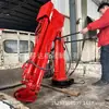 Shengda Machinery Caminhão Caminhão Modificado Guindaste de Caminhão Guindaste Hidráulico Totalmente Automático de Uma Tonelada Caminhão Guindaste Pequeno Guindaste de Navio
