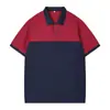 Camisa tipo polo de dos tonos para ropa de trabajo, de manga corta, para repartidores, trabajadores de almacén y personal de restaurante, uniforme de trabajo transpirable y de secado rápido