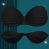 Almohadillas de Senos de Látex Realistas Engrosadas para Mujeres, Insertos de Sujetador Transpirables de una Sola Pieza para Camisetas sin Mangas y Ropa Interior