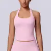 Top Regata Quadrado de Nova Moda Transfronteiriço com Lindo Design nas Costas, Bojo, Alta Elasticidade, Colete Longo para Corrida, Fitness, Yoga, Colete Esportivo Sem Costura