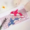 Llavero de cuero de dibujos animados de animales marinos, ballena y capibara de moda y creativos, exquisito accesorio para coche y colgante para mochila