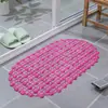 Alfombra Ovalada Antideslizante de PVC Transfronteriza para Personas Mayores y Niños en el Baño, Felpudo para Piso de Baño, Alfombra al Lado de la Tina