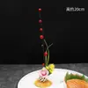 Decoración para emplatado de sashimi de hotel, Adorno de flor y hierbas para plato, Adornos creativos para platos fríos, Decoraciones de presentación artística