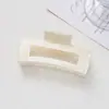 Presilha Quadrada Popular com Padrão de Mármore Transfronteiriça para Mulheres, Presilha de Cabelo Simples e Elegante para a Parte de Trás da Cabeça, Acessórios de Cabelo para Atacado