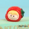 Resina fruta tridimensional bebé diy accesorios de joyería llavero colgante para coche adorable moda adornos para jugar