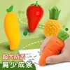 Borrador Gigante con Forma de Fruta Extra Grande, Borrador de Zanahoria para Estudiantes de Primaria, Borrador Sin Migas para Jardín de Infancia