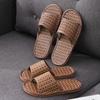 Paja para Hombres y Mujeres Parejas Engrosadas Deslizantes Fondo de Plástico PVC Interior y Exterior Hogar Piso de Madera Verano Zapatillas