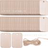 Etiquetas Colgantes de Madera Calada Hueca Transfronteriza en Blanco para Graffiti DIY Decoración de Árbol de Navidad Etiquetas de Deseo Manualidades de Madera DIY