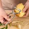 Descascador multifuncional de aço inoxidável, utensílios de cozinha domésticos, descascador de batata e frutas, raspador de frutas, atacado