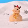 Paisaje en Miniatura Transfronterizo Regalo Creativo de Navidad Muñeco de Nieve Figura Linda Accesorios de Decoración DIY Adornos Pequeños de Escritorio