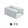 Caja de pañuelos de plástico Montada en la pared Blanca Nórdica Caja de pañuelos montada en la pared Caja de pañuelos montada en la pared para cocina Soporte para pañuelos con pegamento