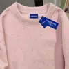 Sudadera Redonda con Estampado de Poni Lindo Diseño Estilo Retro Americano para Mujer Primavera 2026 Top Rosa Personalizado Teñido con Cera