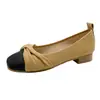Sapatilhas de cor clara, com sola macia, color block, perfeitas para combinar com saias no outono, Mary Janes para a noite, sapatilhas da moda 2026, delicadas e suaves