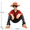 Pvc Luffy Sentado Solo Sólido One Piece Anime Modelo de Mano Adornos para Coche Adornos Decoración para Pastel de Cumpleaños