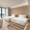 Hotel Intercontinental Indigo Muebles Habitación Estándar Juego Completo Cabecero Cama Doble Sofá Habitación Modelo de Hotel Muebles Fijos Fábrica